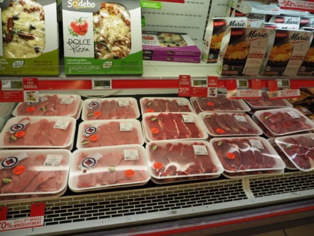 スーパーマーケットのお肉